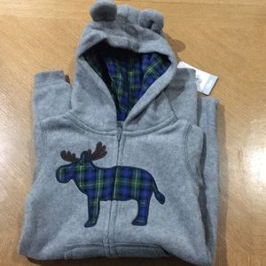 Carters Plaid Moose Heavy Jacket 18 Months